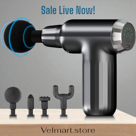 Muscle Massage Gun with 4 Heads