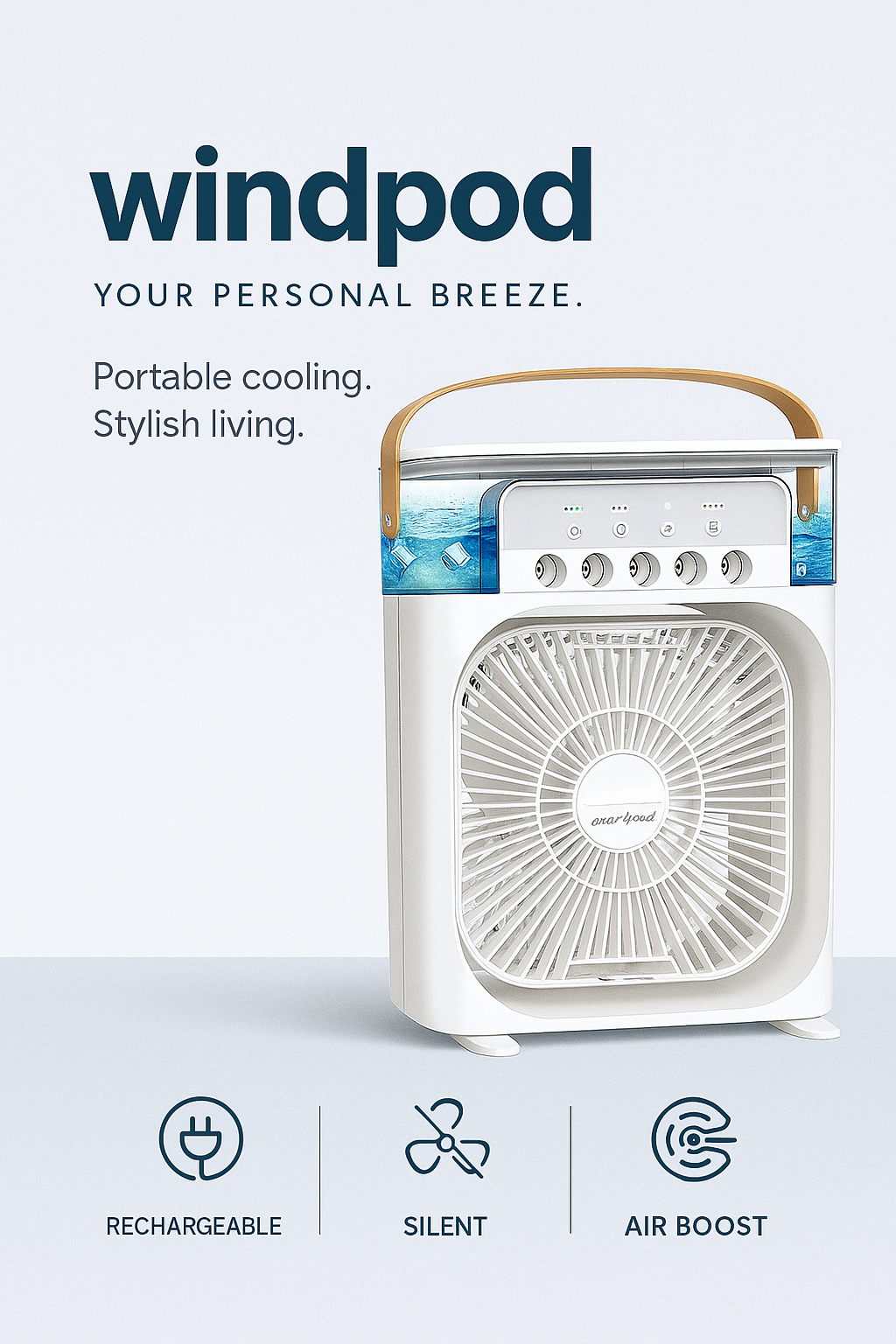 Cooling Fan With Ice