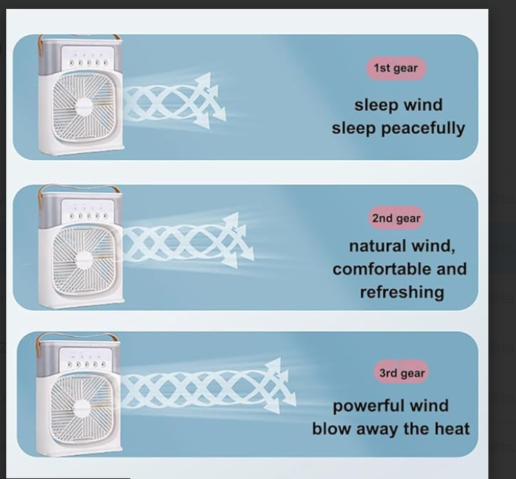 Cooling Fan With Ice