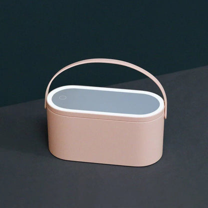Portable Makeup Mirror With  Light and Box
